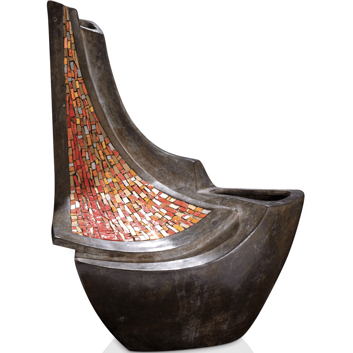 LEGEND In Un Tramonto Cremation Urn for Ashes covered in mosaic