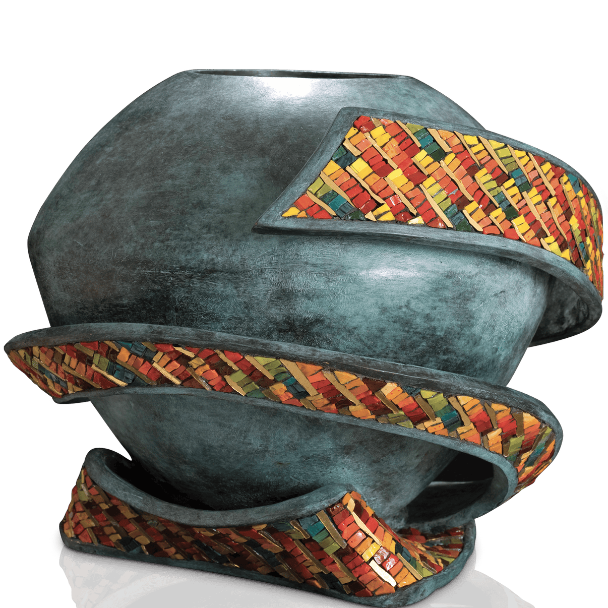 LEGEND Spazio Involto Cremation Urn covered in mosaic