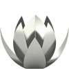 LEGEND Lotus Cremation Urn for Ashes Silver Stainless Steel
