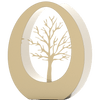 LEGEND Oval Tree Cremation Urn for Ashes Gold Stainless Steel