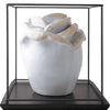LEGEND Porcelain Cremation Urn for Ashes - Love Collection Princess Pure Gold Stardust