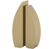 LEGEND Sail Cremation Urn for Ashes Gold Stainless Steel
