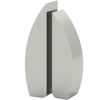 LEGEND Sail Cremation Urn for Ashes Silver Stainless Steel